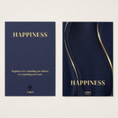 Happy Meaningful Earring Juwelier Display Card (Vorne & Hinten)