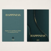 Happy Meaningful Earring Juwelier Display Card (Vorne & Hinten)