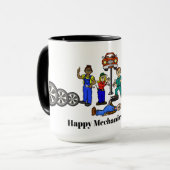 Happy Mechanics Day Tasse - Mechanik von Männern u (Vorderseite Links)