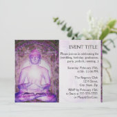 Happy Meditation Buddha Einladung (Stehend Vorderseite)