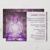 Happy Meditation Buddha Einladung (Vorne/Hinten)