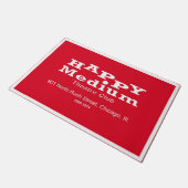 Happy Medium Theater Club, Rush St, Chicago, IL Fußmatte (Schrägansicht)