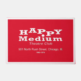 Happy Medium Theater Club, Rush St, Chicago, IL Fußmatte
