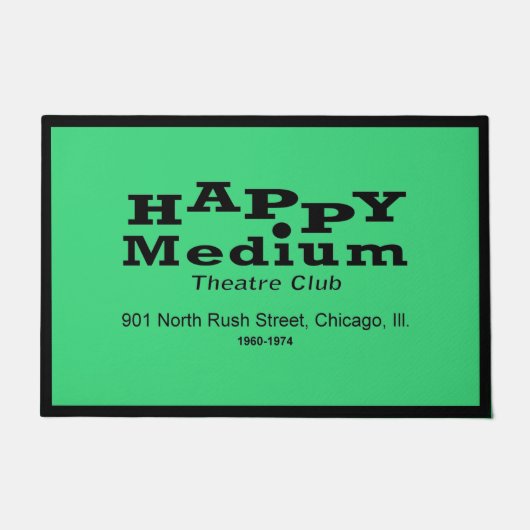 Happy Medium Theater Club, Rush St, Chicago, IL Fußmatte (Vorderseite)