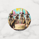 Happy Meerkat Birthday, Konfetti (Klein Vorderseite)