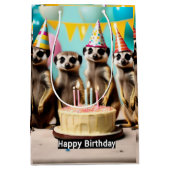 Happy Meerkat Birthday, Mittlere Geschenktüte (Vorderseite)