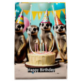 Happy Meerkat Birthday, Mittlere Geschenktüte (Rückseite)