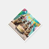 Happy Meerkat Birthday, Serviette (Ecke)