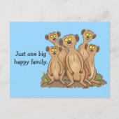 Happy meerkat Cartoon Postkarte (Vorderseite)