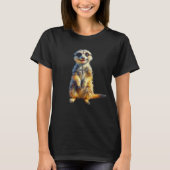Happy Meerkat T - Shirt Ölgemälde (Vorderseite)