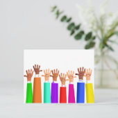 Happy Meeting Postkarte (Stehend Vorderseite)