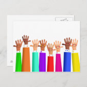 Happy Meeting Postkarte (Vorne/Hinten)