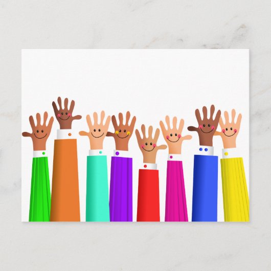 Happy Meeting Postkarte (Vorderseite)