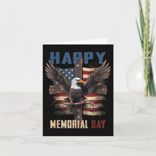 Happy Memorial Day 4. Juli American Flag Patri Karte