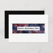 Happy Memorial Day (auch bekannt) Einladung (Vorne/Hinten)