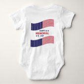 Happy Memorial Day Baby Strampler (Rückseite)