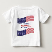 Happy Memorial Day Baby T-shirt (Rückseite)