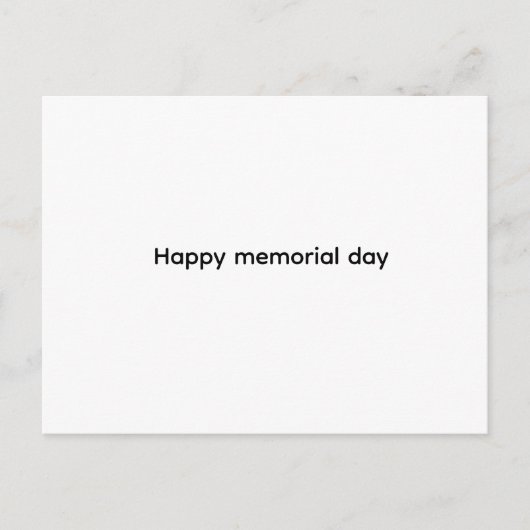 Happy memorial day card feiertagspostkarte (Vorderseite)