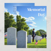 Happy Memorial Day Einladung (Vorne/Hinten)