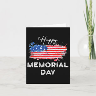 Happy Memorial Day Elegantes Design Karte