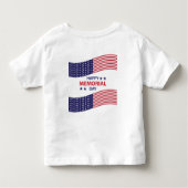Happy Memorial Day Kleinkind T-shirt (Rückseite)