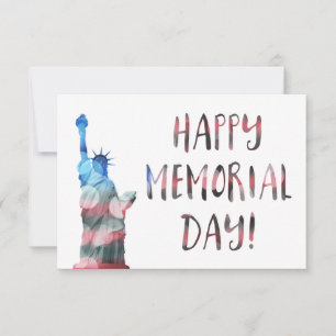 Happy Memorial Day (liberty bokeh) Einladung