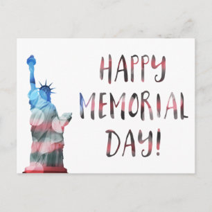 Happy Memorial Day (liberty bokeh) Postkarte