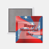 Happy Memorial Day Magnet (Vorderseite/Rückseite)