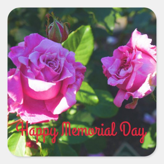 Happy Memorial Day - Memorial Day Rose #1 Stickers (Vorderseite)