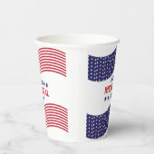Happy Memorial Day Napkins Pappbecher (Rechts)