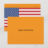 Happy  memorial day nniversary Cards Postkarte (Vorne/Hinten)