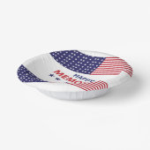 Happy Memorial Day Pappteller (Gewinkelt)
