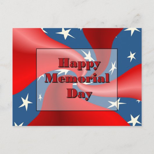 Happy Memorial Day Postkarte (Vorderseite)