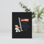 Happy Memorial Day Postkarte (Stehend Vorderseite)