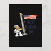 Happy Memorial Day Postkarte (Vorderseite)