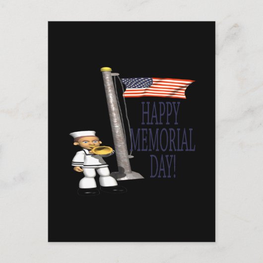 Happy Memorial Day Postkarte (Vorderseite)
