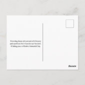 Happy Memorial Day Red Poppies Military Postkarte (Rückseite)