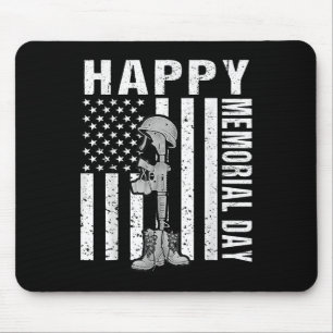 Happy Memorial Day Shirt Usa Flag Patriotische Kin Mousepad