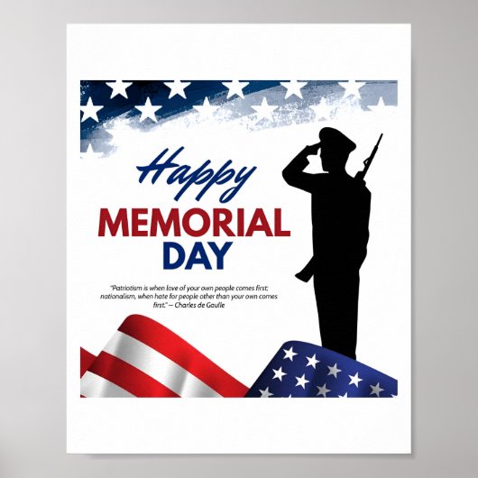 Happy Memorial Day Us Poster (Vorne)