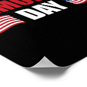 Happy Memorial Day USA Flag American Patriotic Poster (Ecke)
