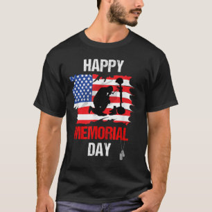 Happy Memorial Day Usa Flag American Patriotic T-Shirt