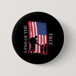Happy Memorial Day Veterans Land der kostenlosen Button