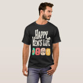 Happy Men's Life - Videospiele-Liebhaber T-Shirt (Vorne ganz)