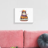 Happy Meow Cat Leinwanddruck (Insitu (Wohnzimmer))