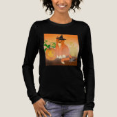 Happy Meow-lloween Long Sleeved T Shirt (Vorderseite)