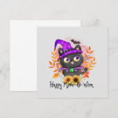 Happy Meow-o-ween - Black Hexenkatze (Vorne/Hinten)