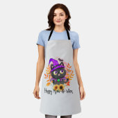 Happy Meow-o-ween - Black Hexenkatze Schürze (Getragen)