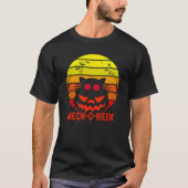 Happy Meow-O-Ween Halloween Cat Summer Retro T-Shirt (Vorderseite)
