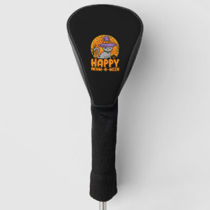 Happy Meow O Ween Pumpkin Cat Witwe Full Moon Hall Golf Headcover