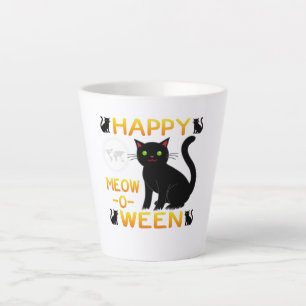 Happy Meow-O-Ween - Schwarze Katzen Milchtasse